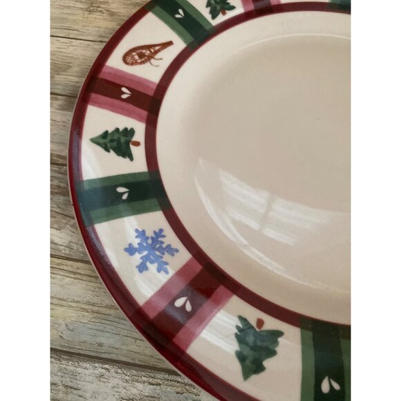 Pfaltzgraff Snow Bear Christmas 13" Chop Plate Serving Platter Pre-owned - Picture 3 of 7